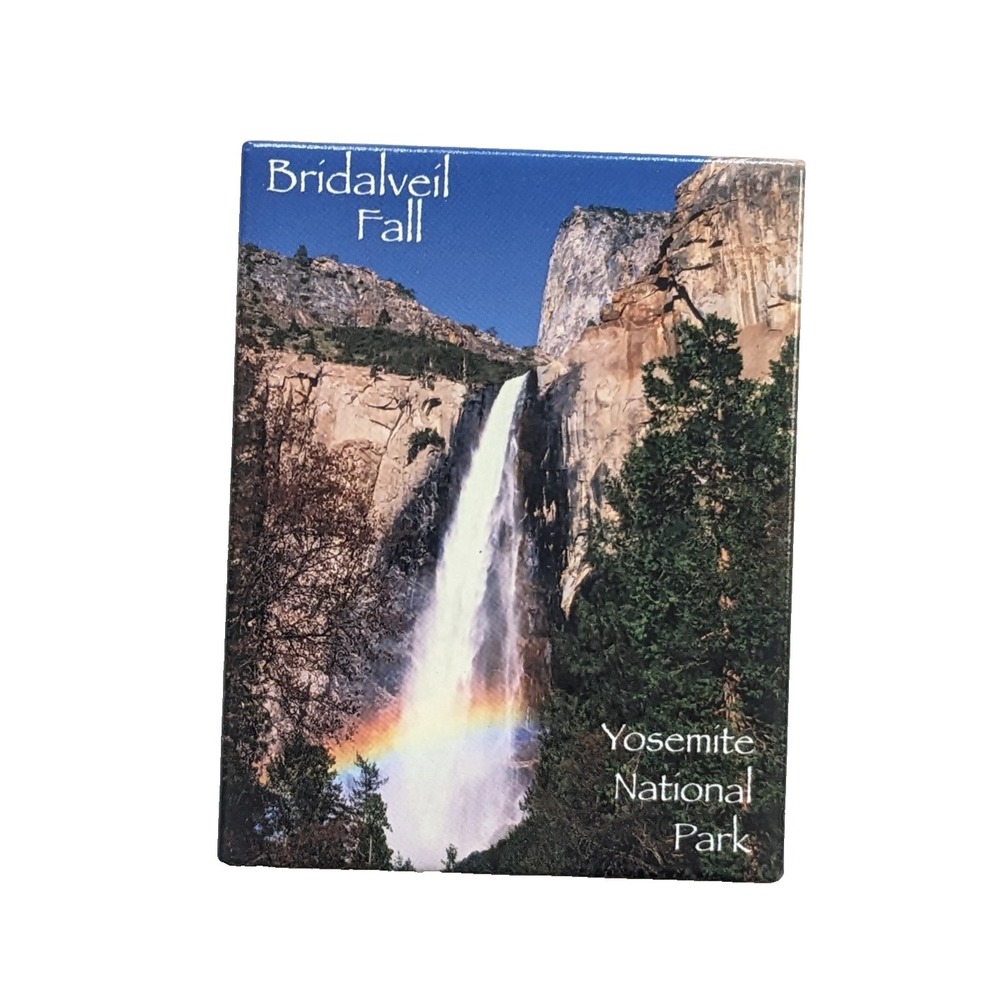 Bridalveil Fall Yosemite National Park California Rainbow Bob Clemenz Magnet
